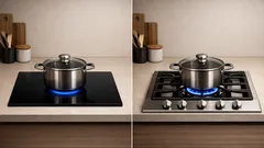 Fogão a gás ou cooktop por indução: qual vale mais a pena na sua cozinha