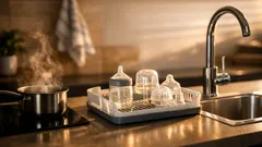 Como esterilizar mamadeira e chupeta do jeito certo sem complicar a rotina