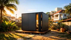 Casa pré-fabricada de 13,4 m² fica pronta em 2 horas e surpreende por dentro